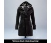Womens Black Check Hood Coat